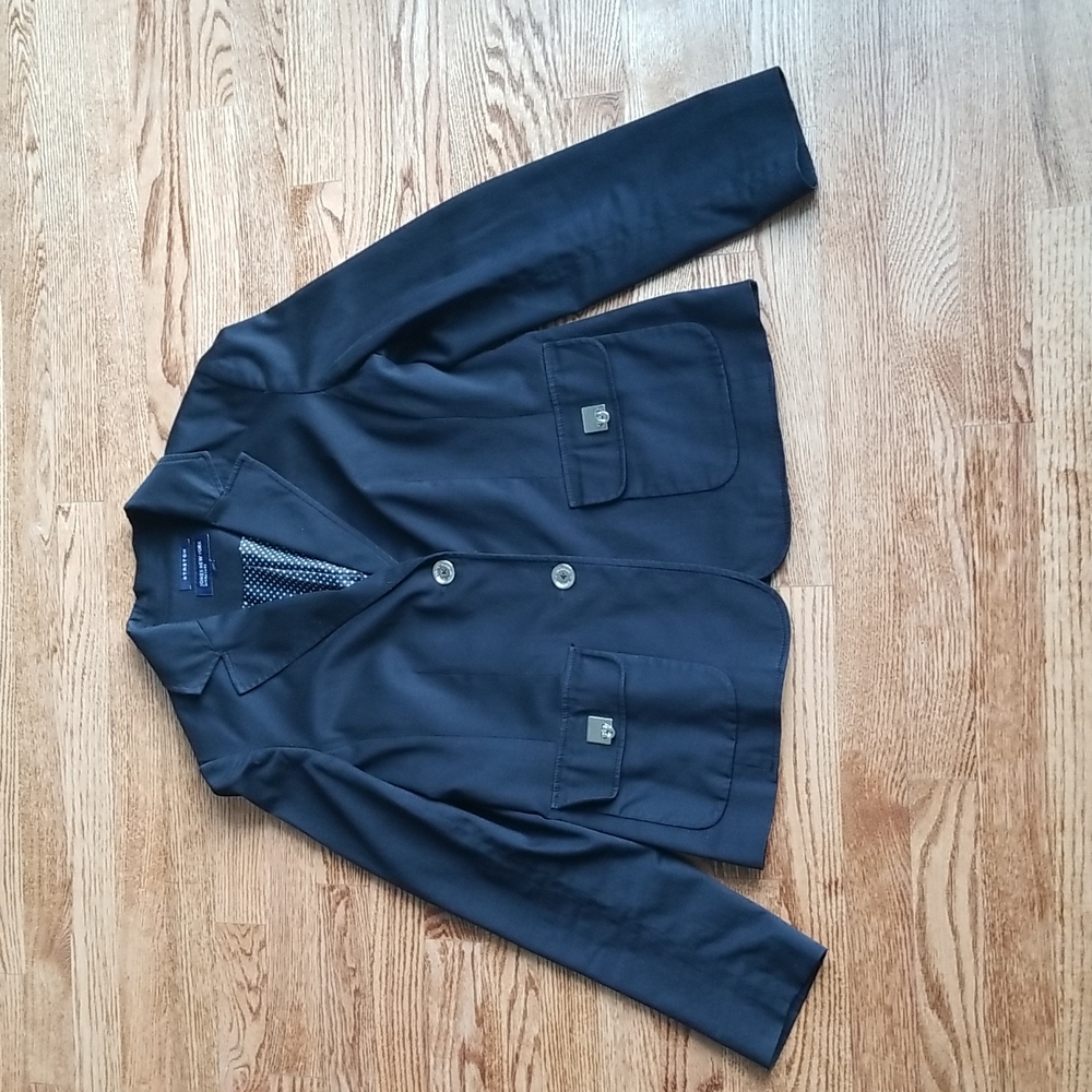 (8) Jones New York Stretch Classic Black Blazer ❤ Cotton Blend ❤ Lightly Padded
